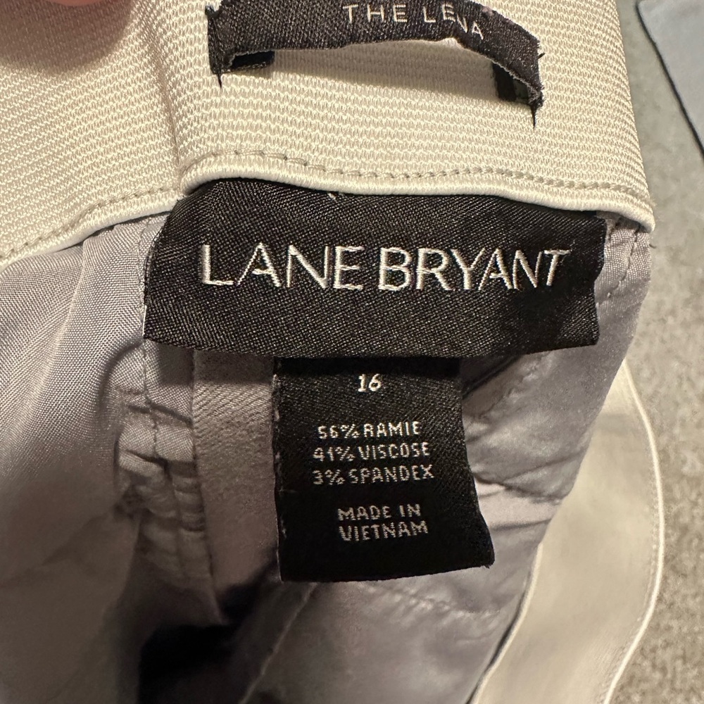 Lane Bryant Light Gray Trousers